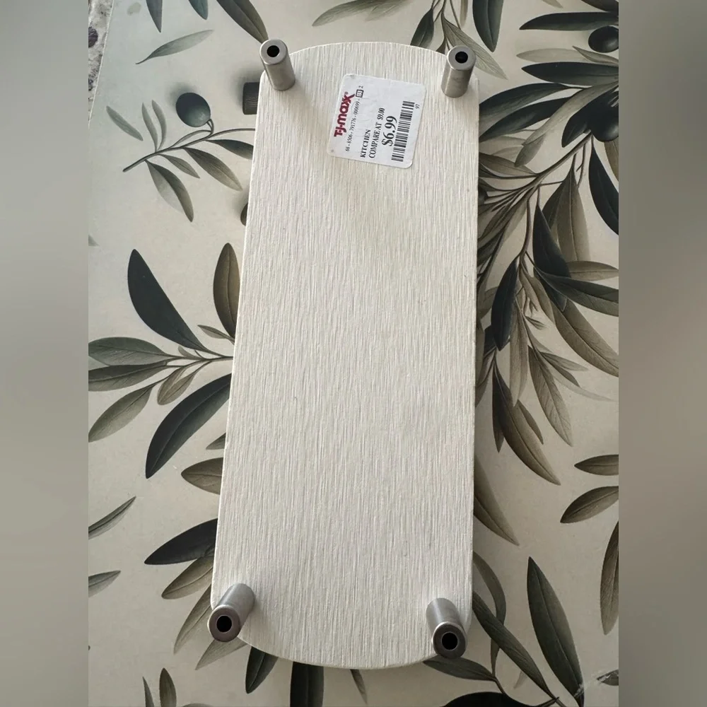 ⭐️Marble Look Wood Hand/Dish Soap Elevated Counter Tray NWT